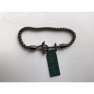 NWT EDDIE BORGO STERLING SILVER ANCHOR BRACELET